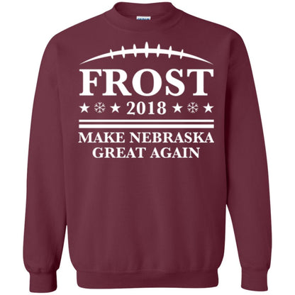 Frost 2018 T-shirt Make Nebraska Great Again Maroon