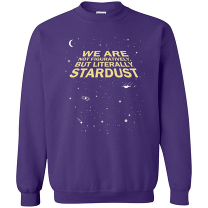 Astronomy T-shirt We Are Not Figuratively But Literally Stardust Purple