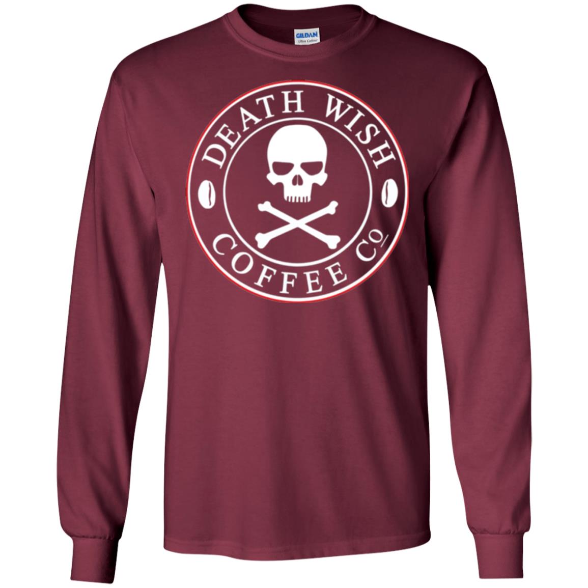Death Wish Coffee Logo T-shirt Maroon