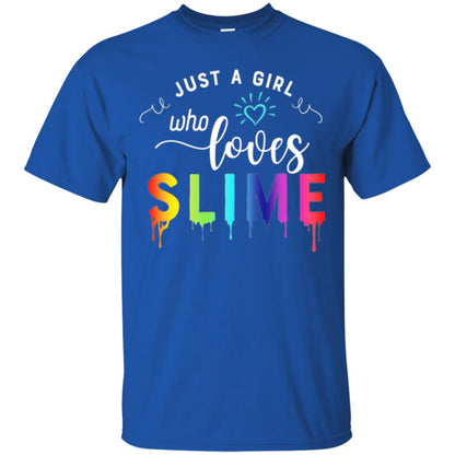 Slime Lover T-shirt Just A Girl Who Loves Slime Royal