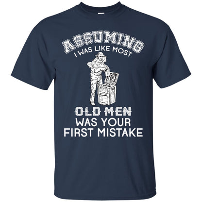 Assuming I Was Like Most Old Men Beekeeper T-shirt Navy
