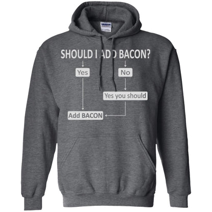 Bacon Lovers T-shirt Shoud I Add Bacon Dark Heather