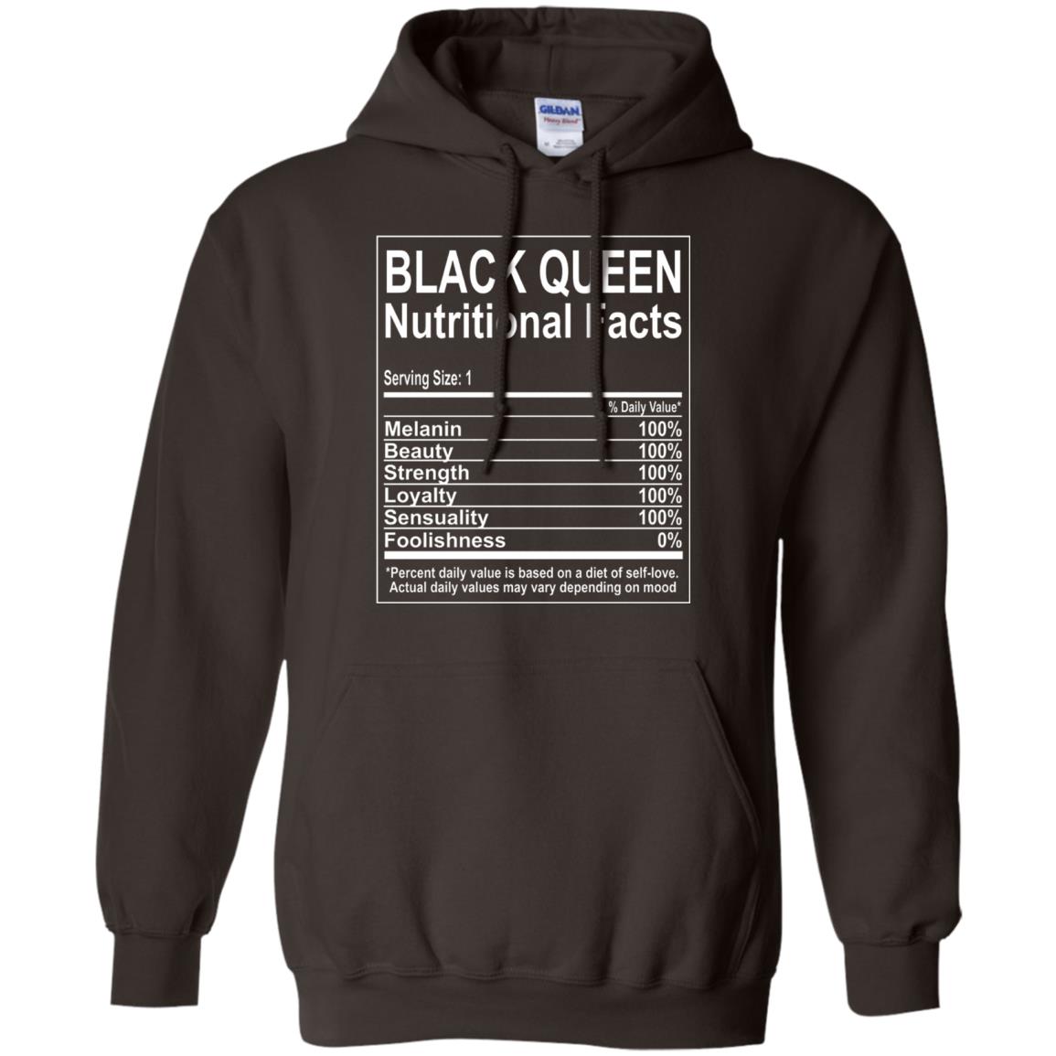 Black Queen Nutritional Facts T-shirt Self Love Dark Chocolate