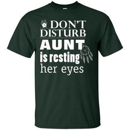 Don't Disturb Aunt Is Resting Her Eyes Funny Auntie Shirt Forest