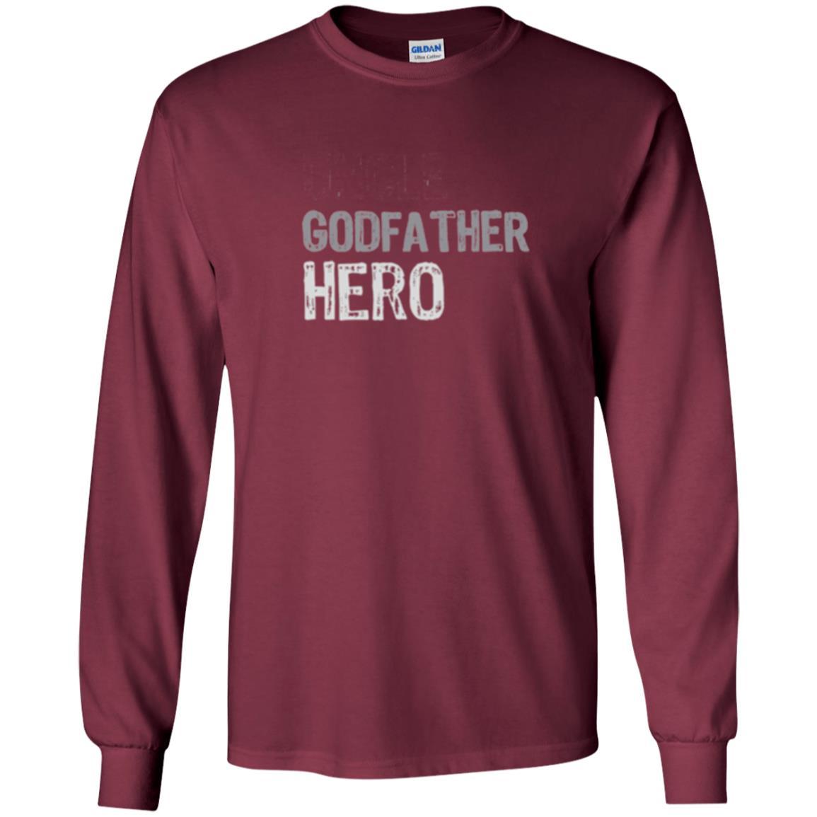 Daddy T-shirt Uncle Godfather Hero T-shirt Maroon