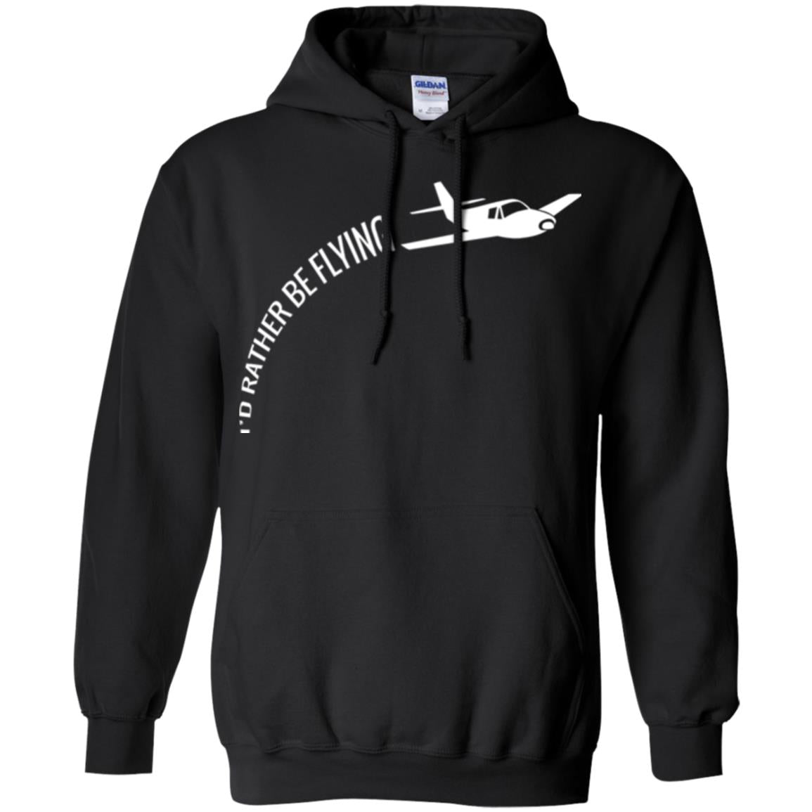 Airplane Pilot T-shirt I_d Rather Be Flying Black
