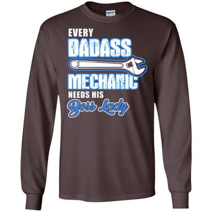 Every Badass Mechanic Needs His Boss Lady Shirt Dark Chocolate