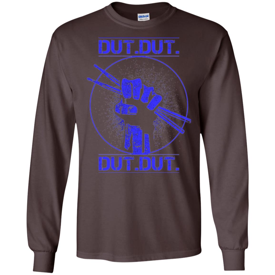Drum Lovers T-shirt Dut Marching Band Dark Chocolate