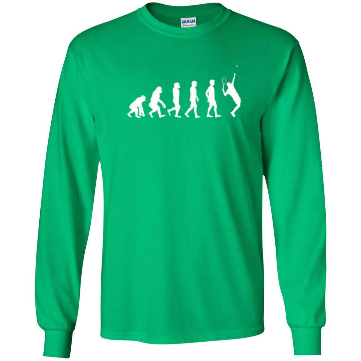 Evolution Of Tennis Player T-shirt Irish Green