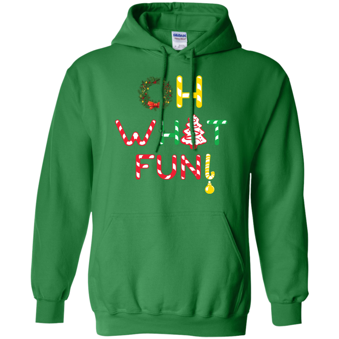 Christmas T-shirt Oh What Fun Irish Green