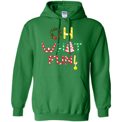 Christmas T-shirt Oh What Fun Irish Green