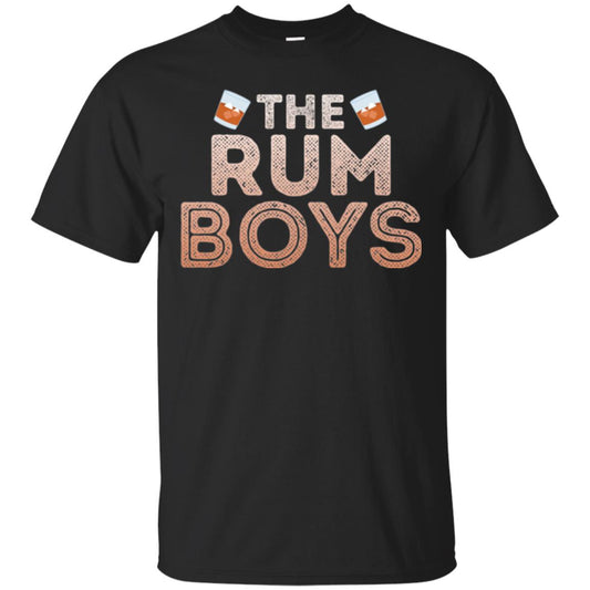 The Rum Boys Funny Drinking Buddies Party T-shirt Black