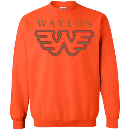 Waylon Jennings Flying W Logo Shirt Orange