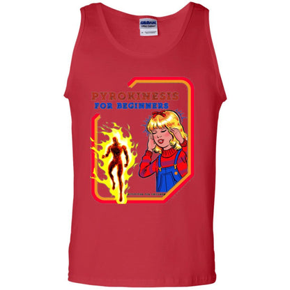 Sarcastic T-shirt Pyrokinesis For Beginners Red