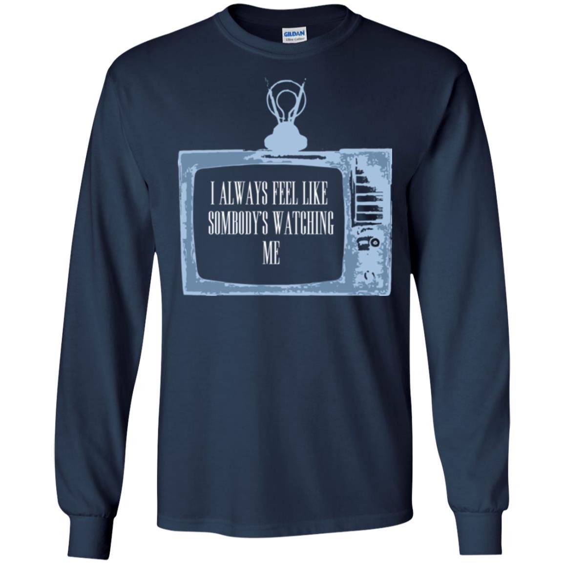 I Always Feel Like Sombody's Watching Me T-shirt Navy