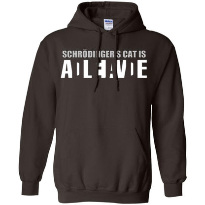 Science T-shirt Schrodinger's Cat Is Dead Or Alive Dark Chocolate