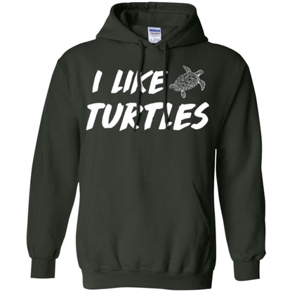 I Like Turtles T-shirt Forest Green