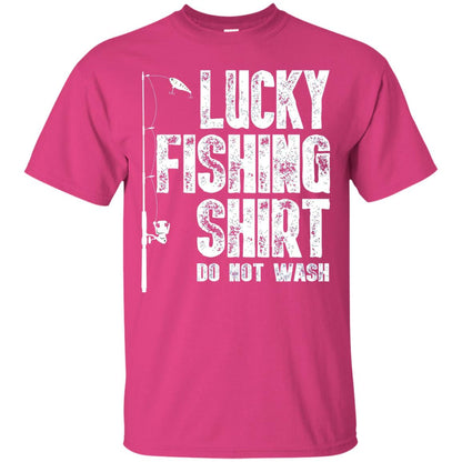 Lucky Fishing Shirt Do Not Wash Cool Fisherman T-shirt Heliconia