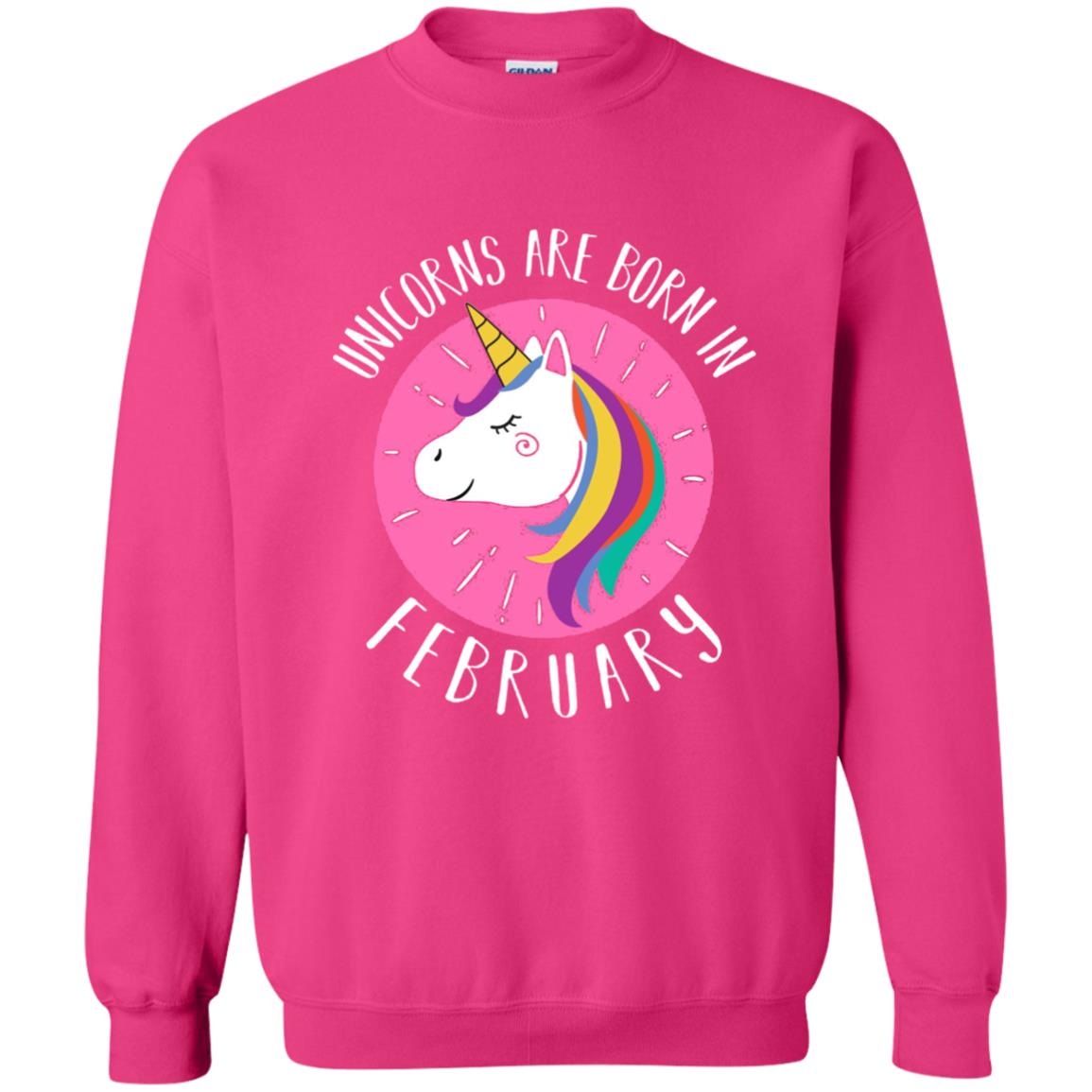 February Birthday T-shirt Unicorns Are Born In February Heliconia