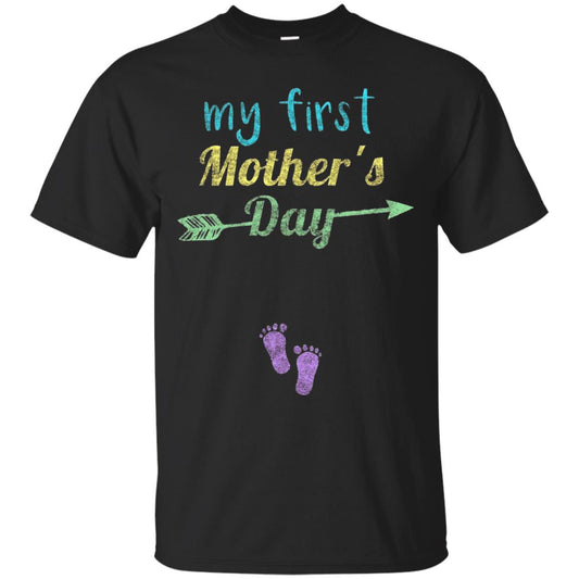 My First Mother's Day Mommy T-shirt Black