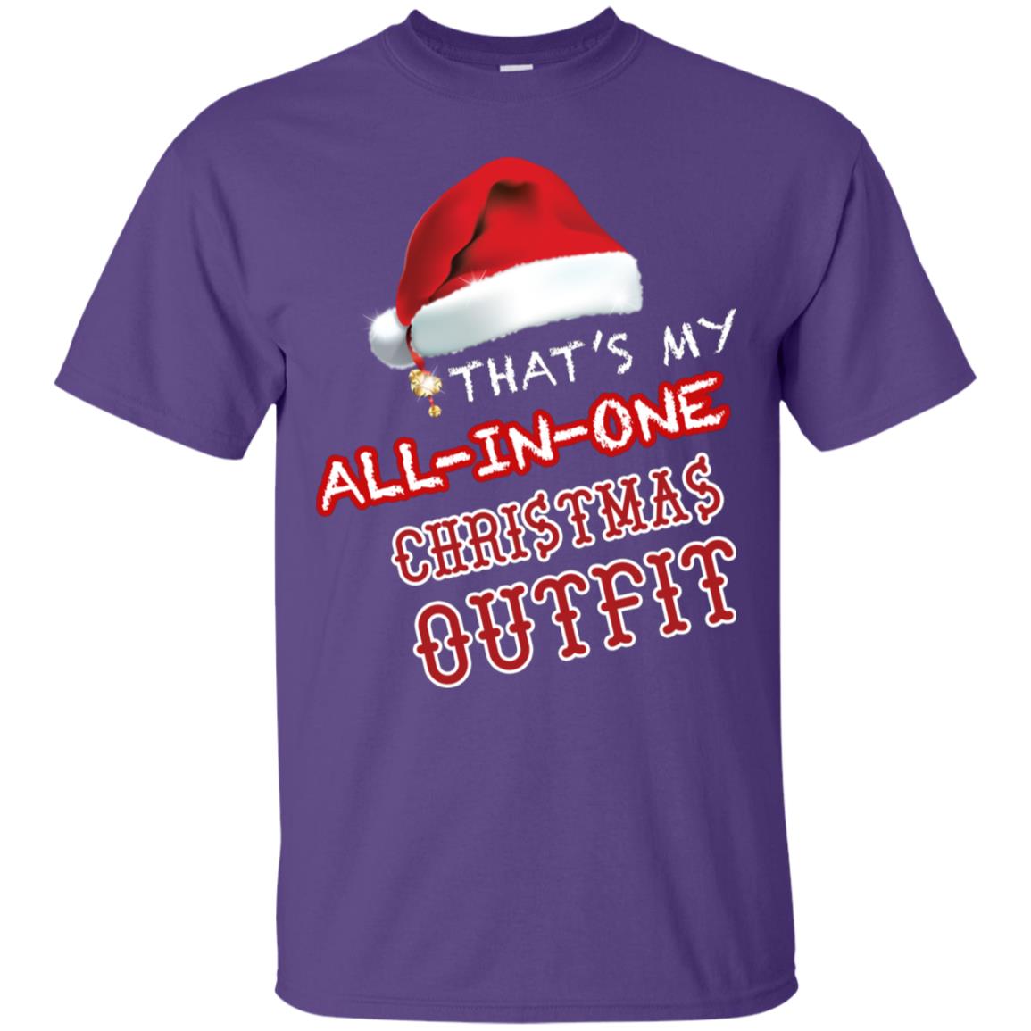 That's My All In One Christmas Outfit X-mas Gift Shirt For Mens Or Womens Purple