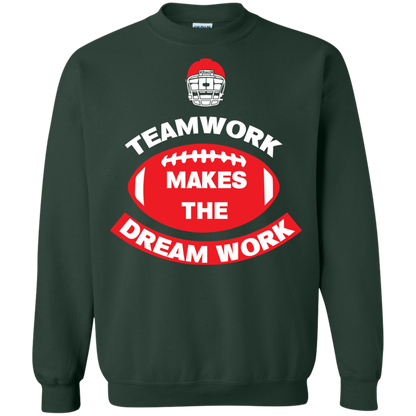 Football T-shirt TeamWork Makes The Dreamwork Forest Green
