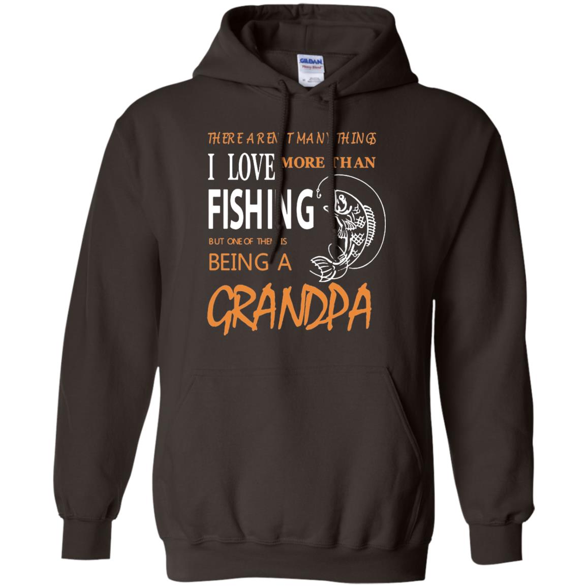 Fishing Grandpa Shirt I Love More Than Fishing Dark Chocolate