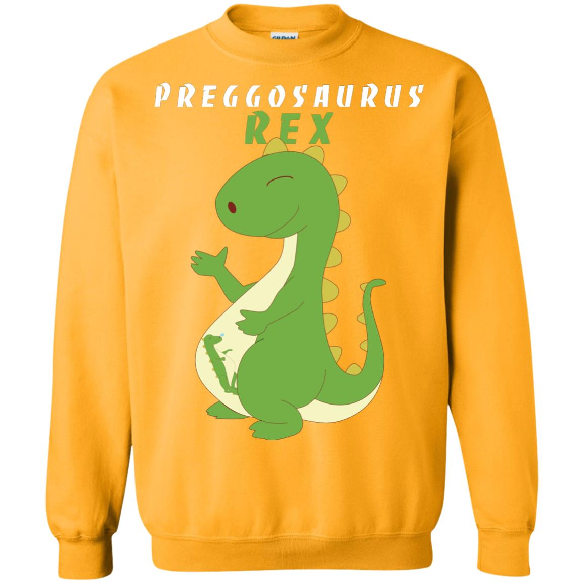 Dinosaur Pregnancy Pregosaurus Shirt Gold