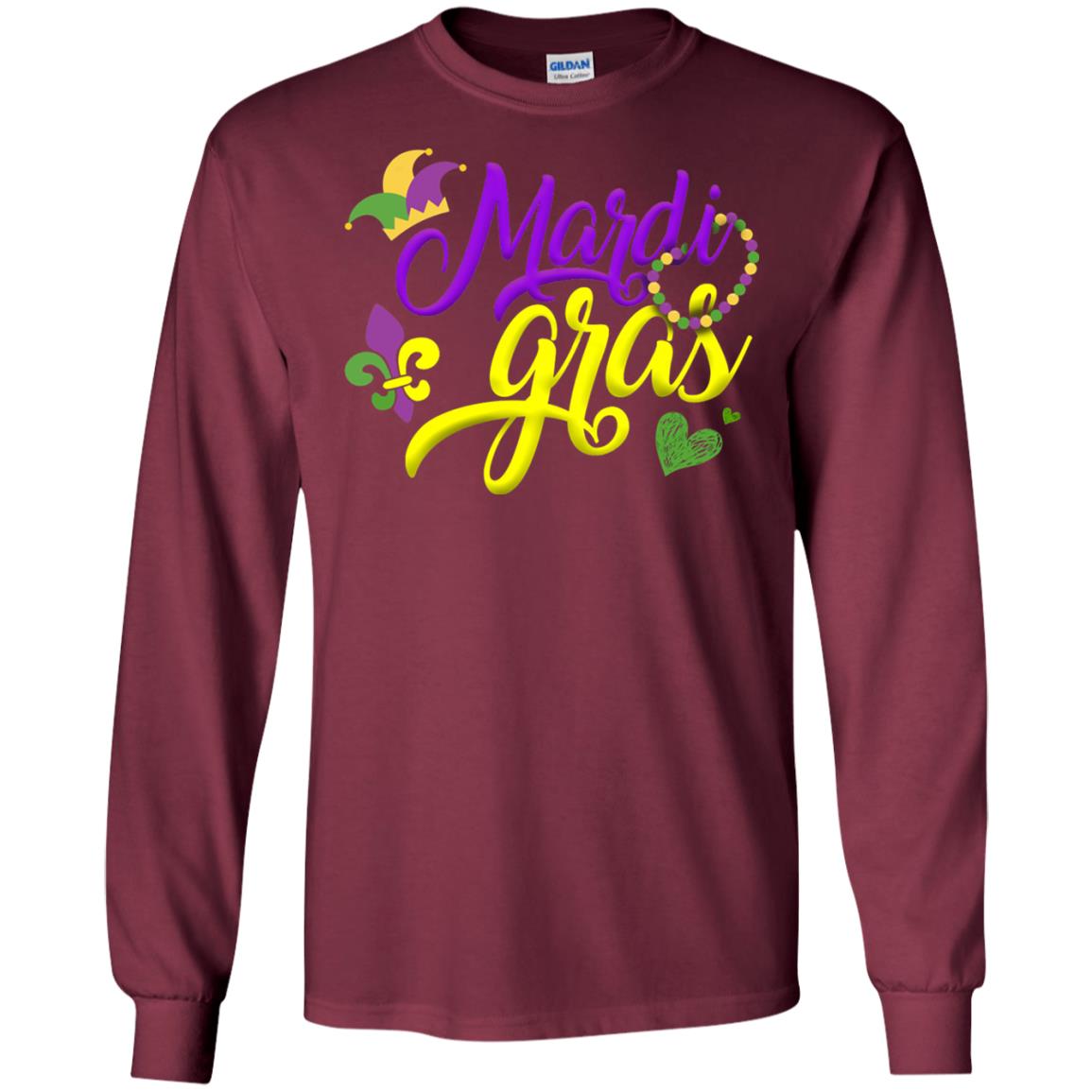 Mardi Gras 2018 T-shirt Maroon