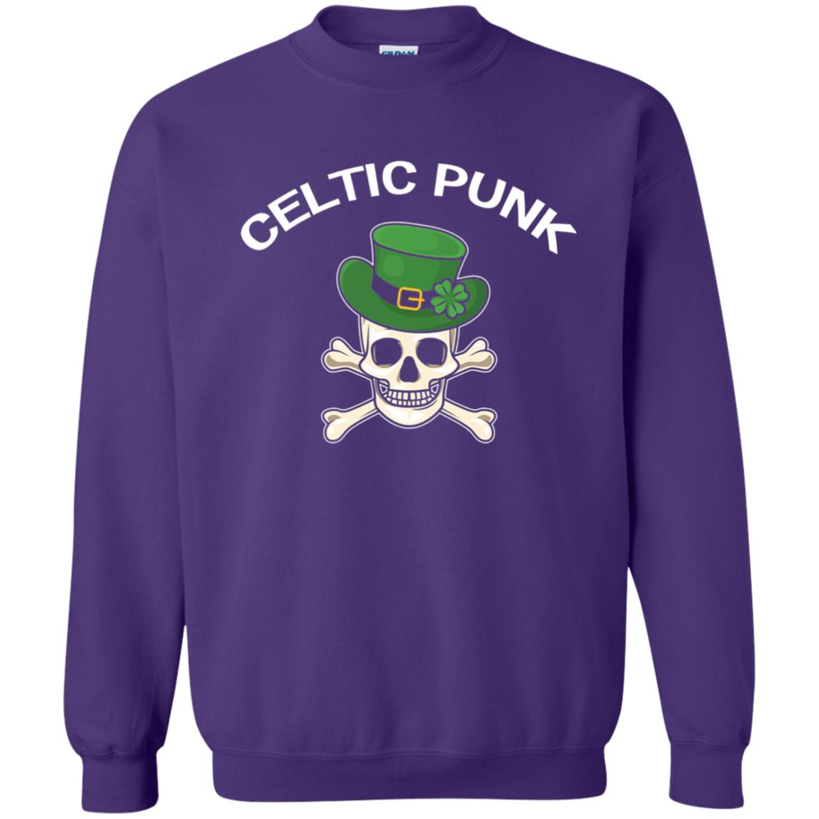 Celtic Punk Rock Irish St. Patrick_s Day T-shirt Purple