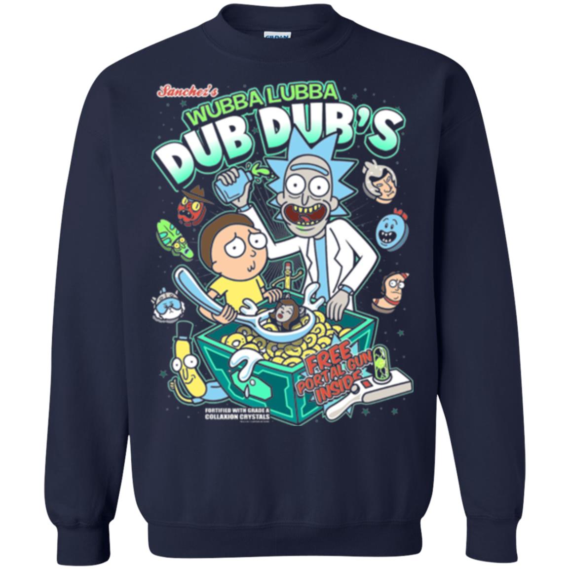 Movie T-shirt Wubba Luba Dub Dub_s Cereal Navy