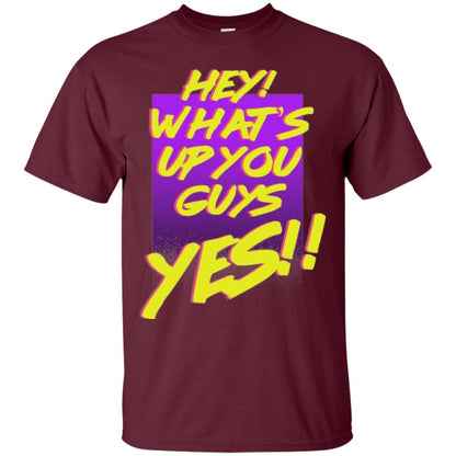 Shane Dawson T-shirt Hey What's Up You Guys Yes Maroon