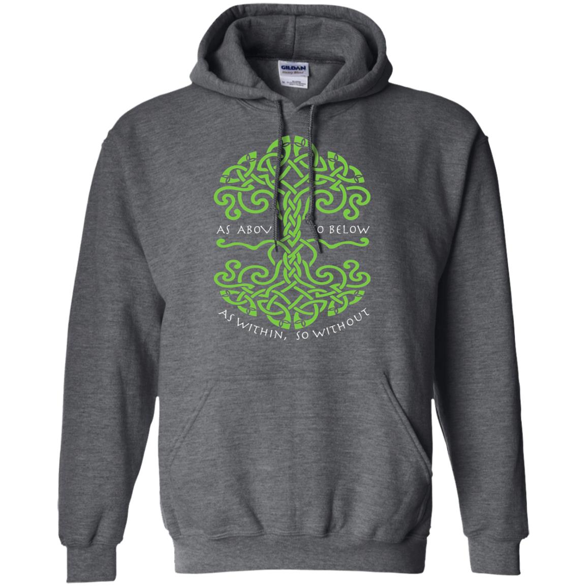 As Above So Below Wiccan Pagan Witche T-shirt Dark Heather
