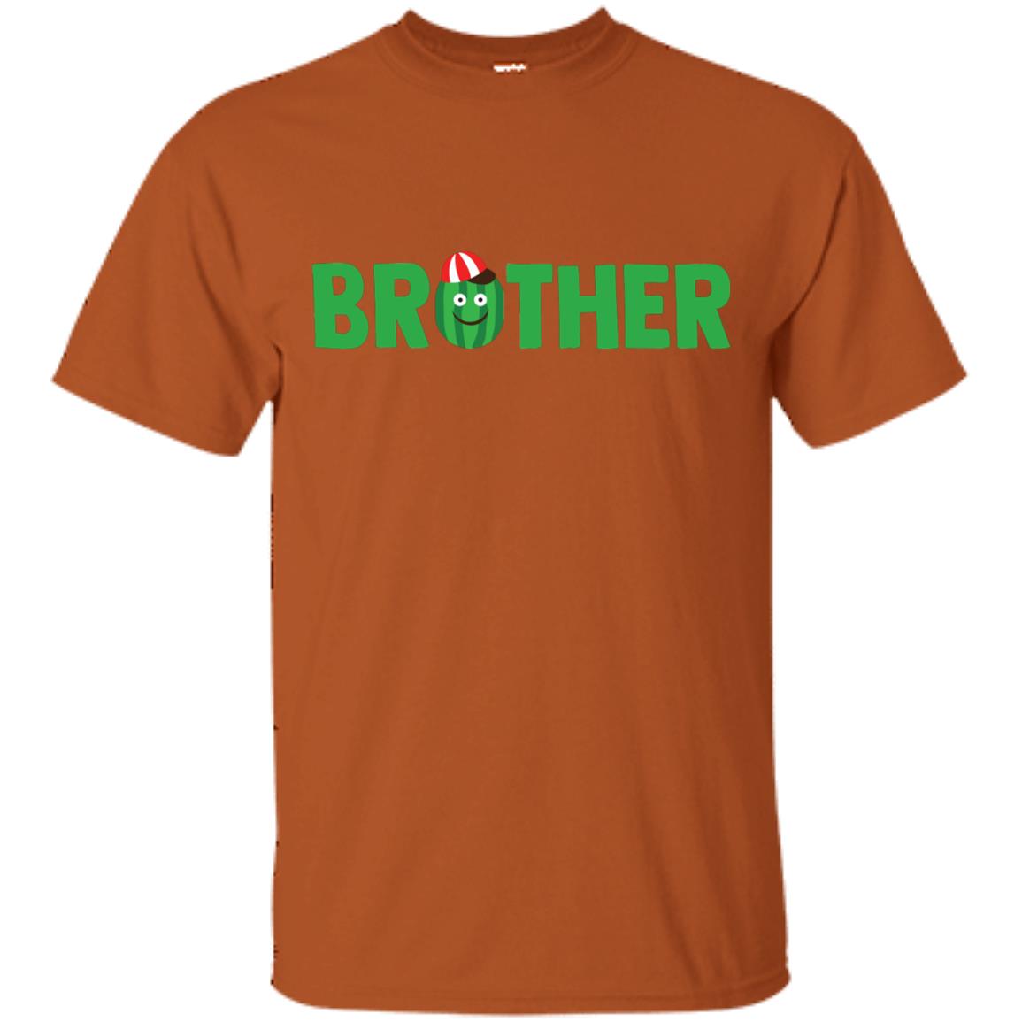 Brother Watermelon Funny Summer Melon Fruit Shirt For Brother Texas Orange