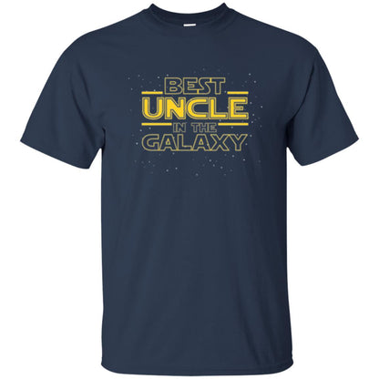 Uncle T-shirt Best Uncle In The Galaxyt-shirt Navy