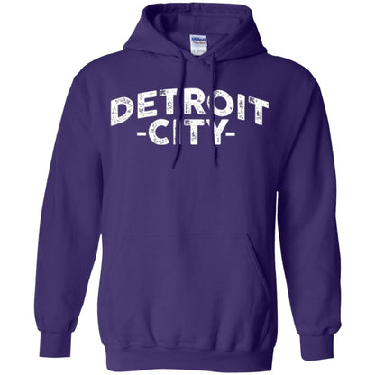 Detroit Michigan T-shirt Purple