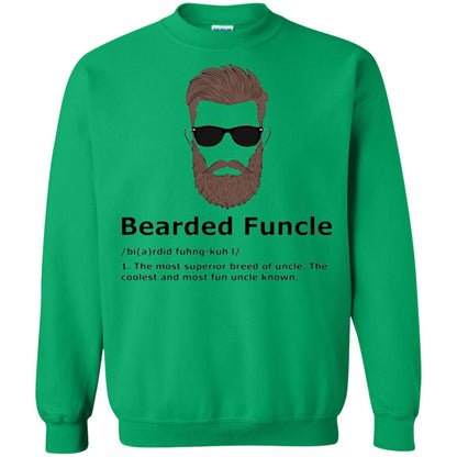 Uncle T-shirt Bearded Funcle The Most Suprior Berrd Of Uncle Irish Green