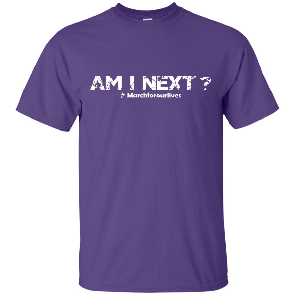 Am I Next Gun Control T-shirt Purple