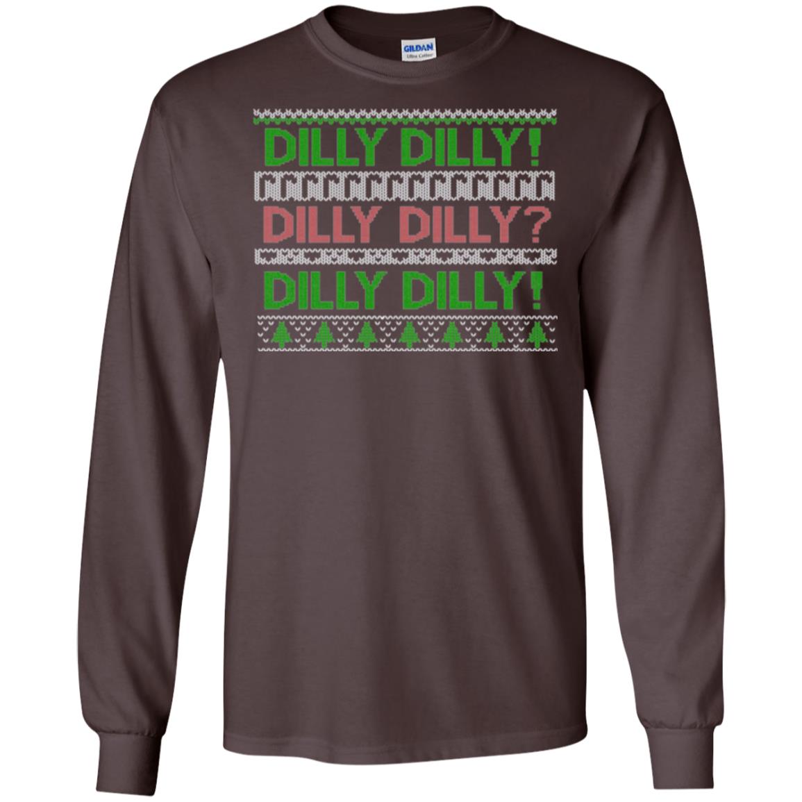 Christmas T-shirt Dilly Dilly Dark Chocolate