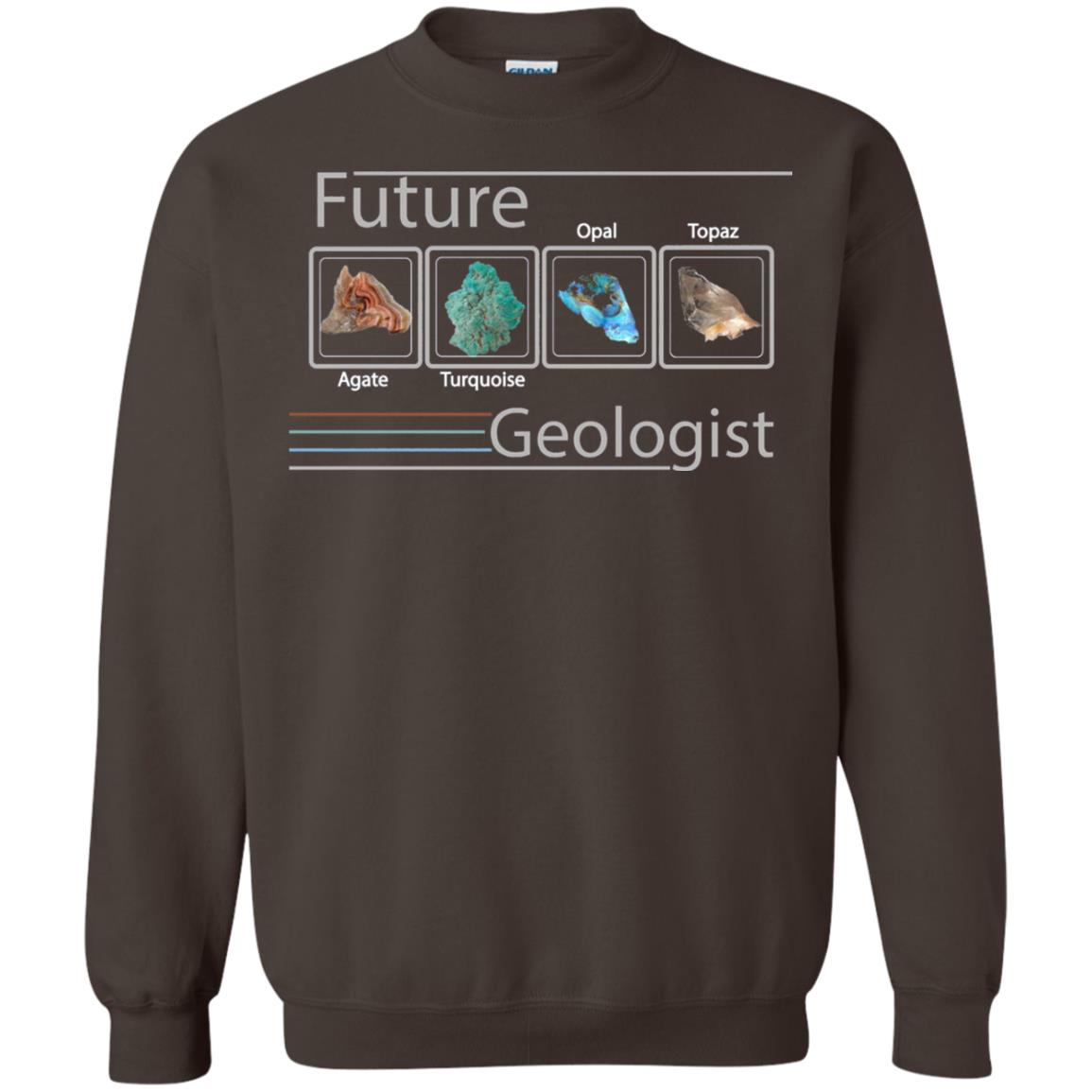 Future Geologist T-shirt Color Rocks Dark Chocolate