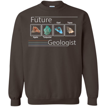 Future Geologist T-shirt Color Rocks Dark Chocolate