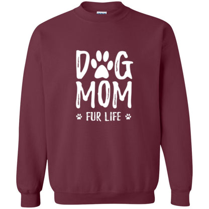 Dog Lover T-shirt Dog Mom Fur Life T-shirt Maroon