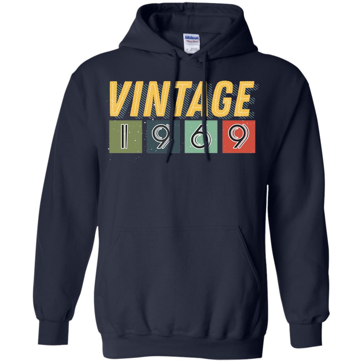 Vintage 1969 49th Birthday Gift Shirt For Mens Or Womens Navy
