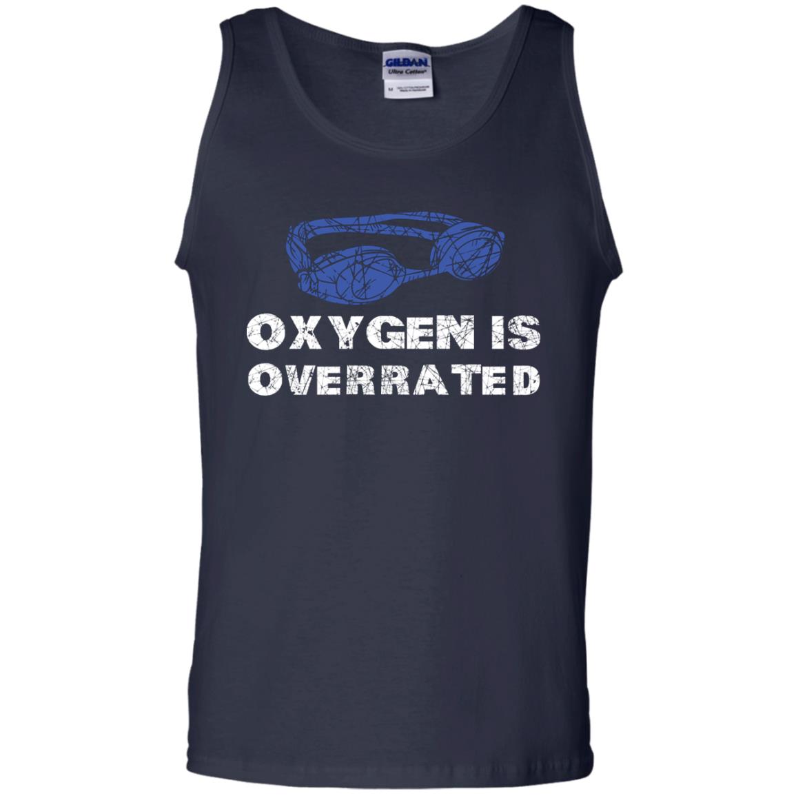 Swimming Lover T-shirt Oxygen Is Overrated Navy