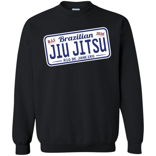 Funny Jiu Jitsu Bjj License Plate T-shirt Black