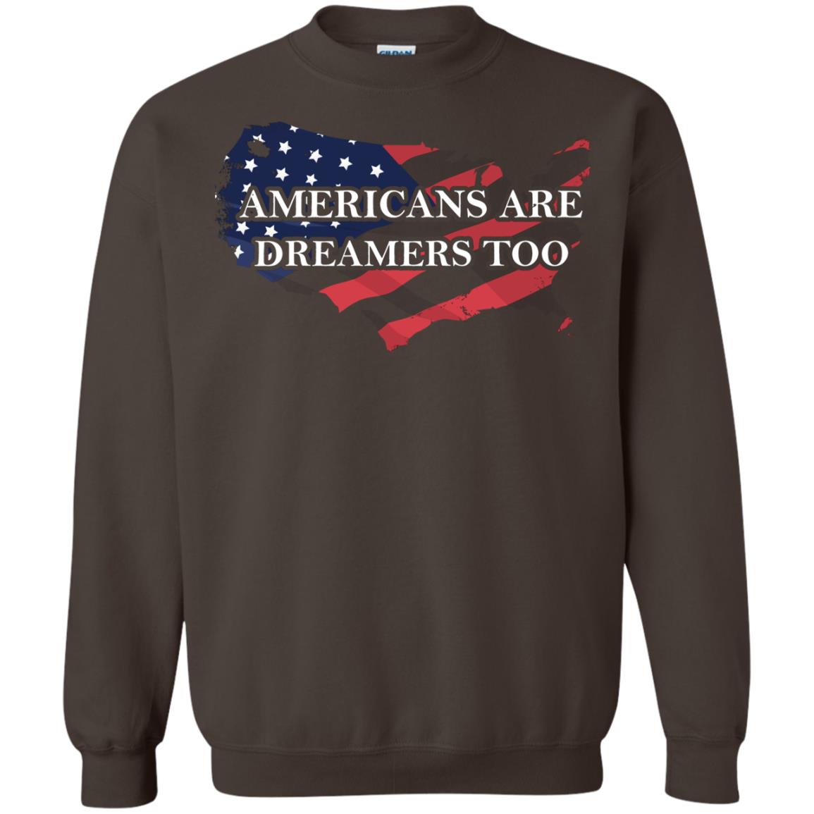 Americans Are Dreamers Too T-shirt Dark Chocolate