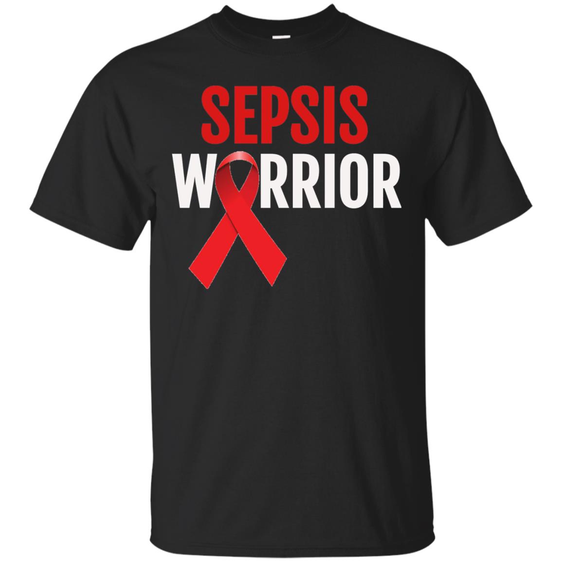 Sepsis Warrior Awareness Faith T-shirt Black