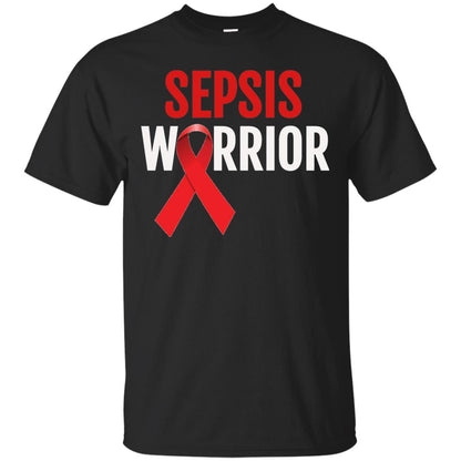 Sepsis Warrior Awareness Faith T-shirt Black