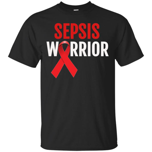 Sepsis Warrior Awareness Faith T-shirt Black