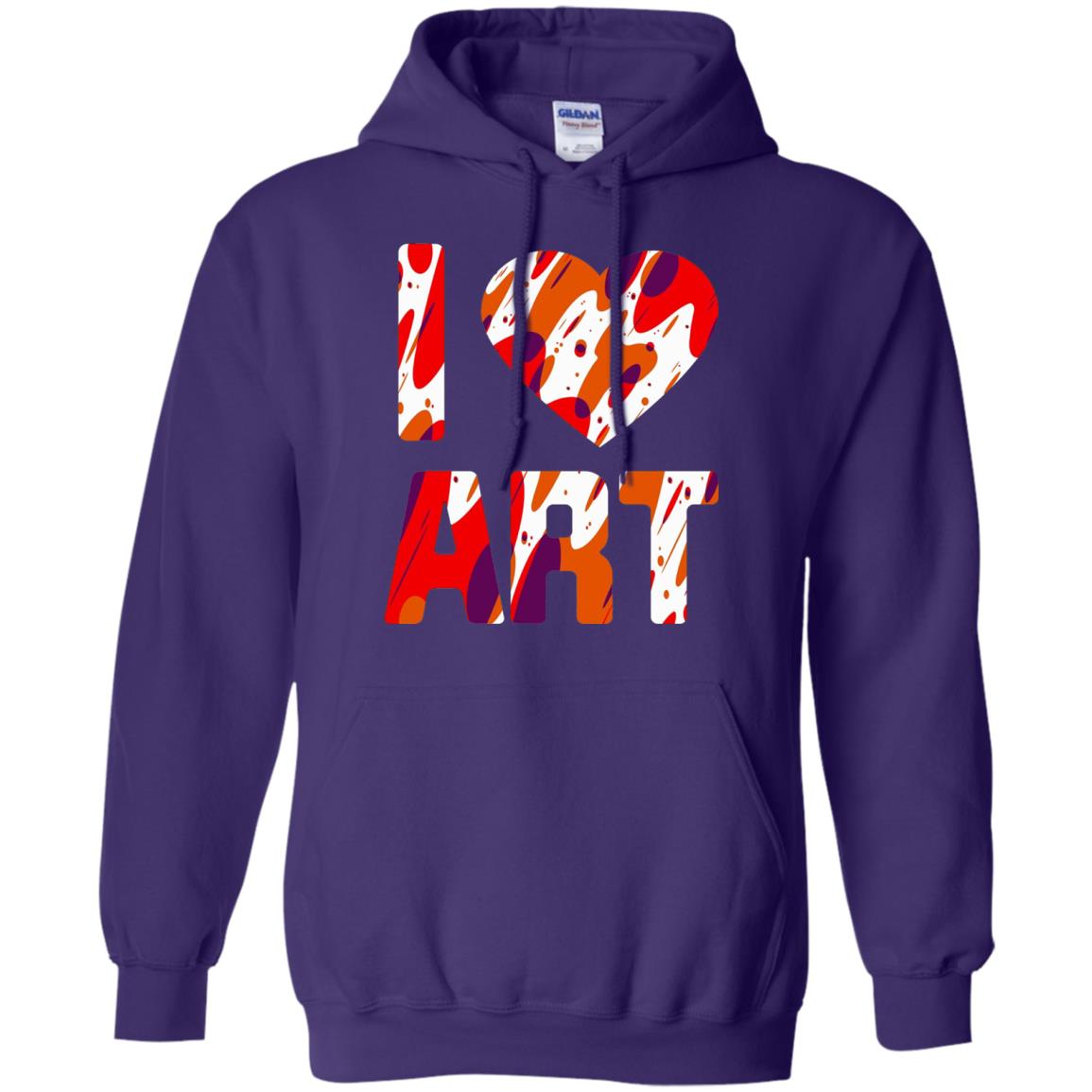 Artist T-shirt I Love Art Purple